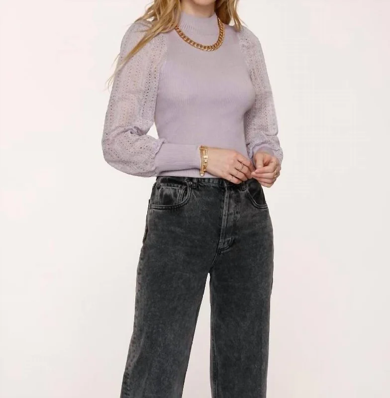 Women's Weekend Outfit Lotus Sweater In Haze