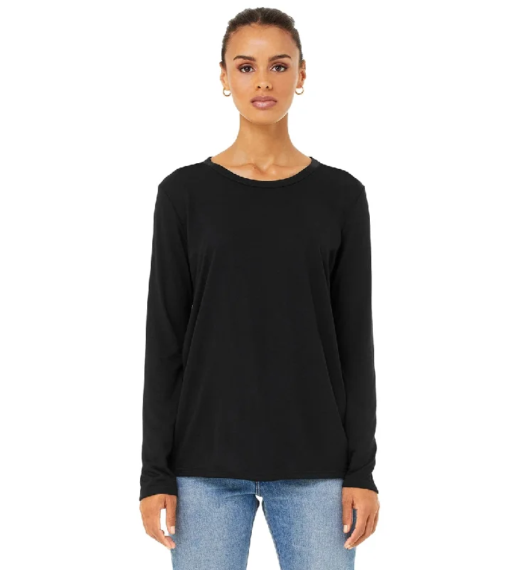 Timeless Women's Garments Bella + Canvas Daily Long Sleeve Tee Black