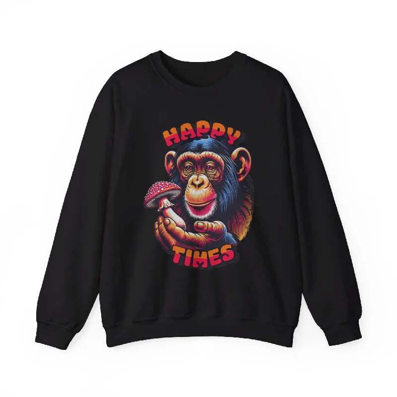 Stylish Women's Outfit Happy Times Heavy Blend™ Crewneck Sweatshirt