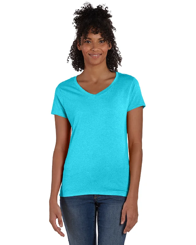 Women's Comfortable Garments Hanes Ladies Perfect-T Triblend V-Neck T-shirt