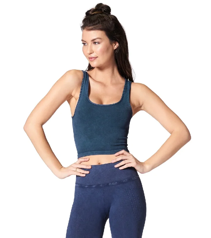 Women's Classic Attire NUX Be Free Mineral Wash Seamless Yoga Crop Top