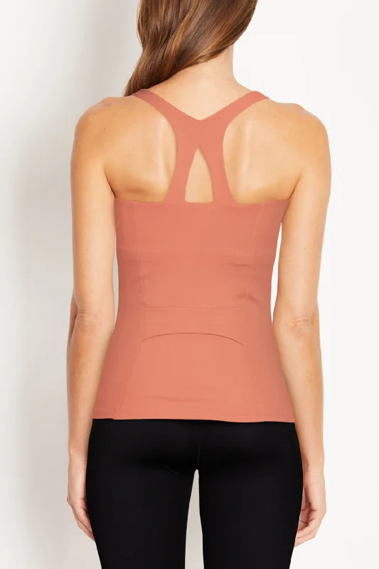 Women's Work Outfit Talon Tank (Burnt Coral)