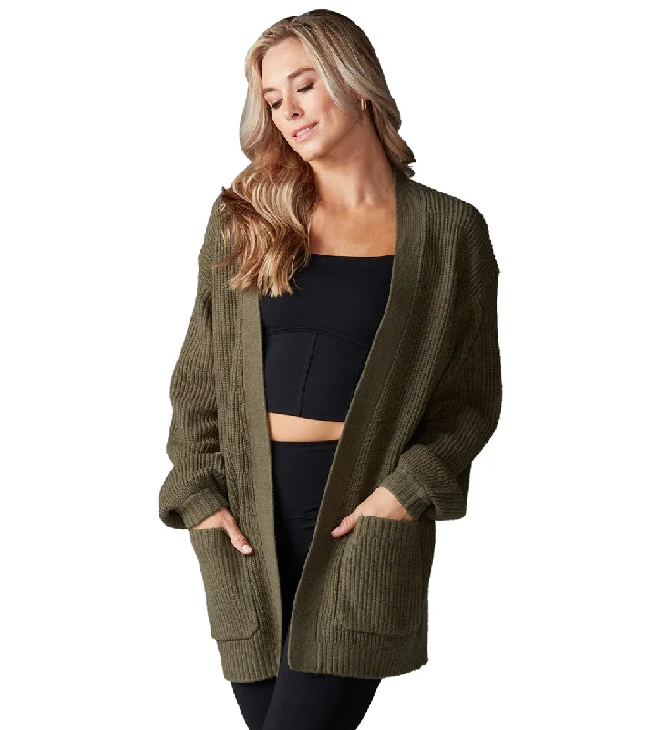 Women's Romantic Outfit Tavi Alpine Long Cardigan Olive