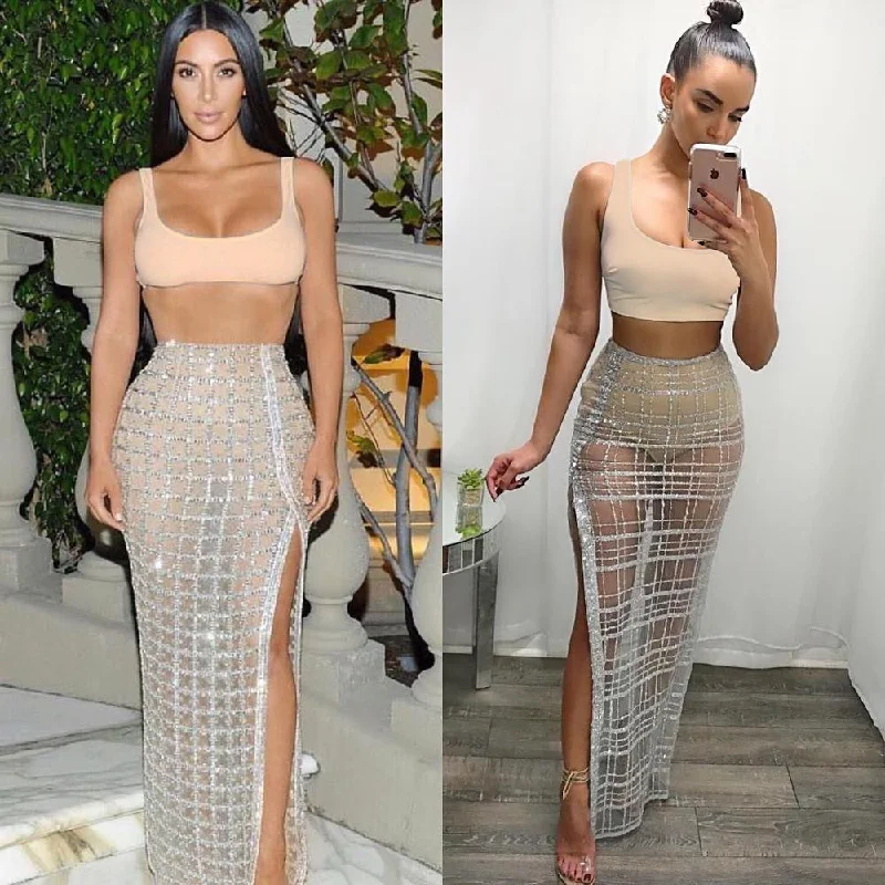 Women's Luxury Attire Kim's Bodycon Mesh Dress!