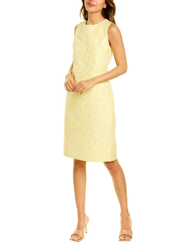 Women's Weekend Outfit Anne Klein Floral Jacquard Sheath Dress