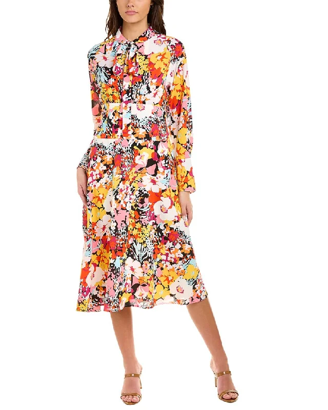 Women's Stylish Vacation Attire Gracia Floral Midi Dress