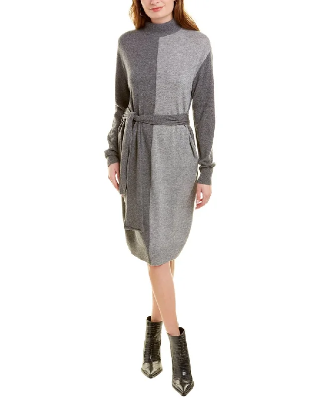 Women's Night-Out Outfit Halston Bria Turtleneck Wool & Cashmere-Blend Sweaterdress