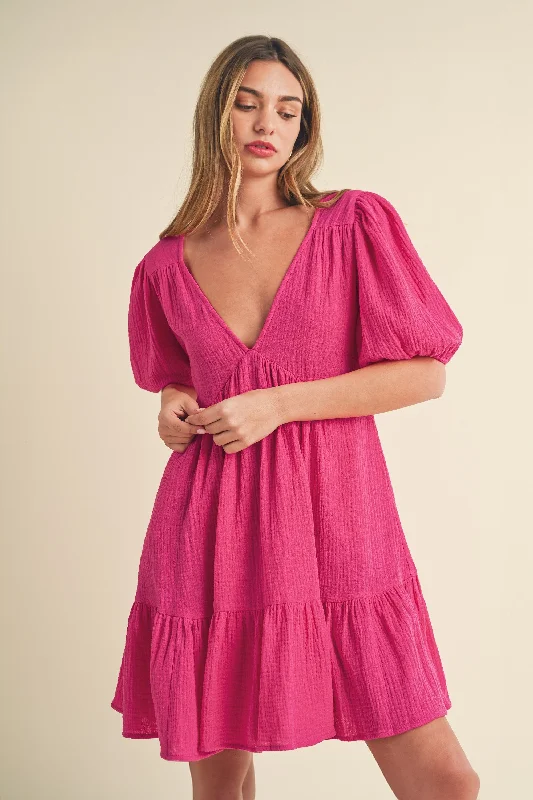 Women's Trendy Garments Magenta Dress