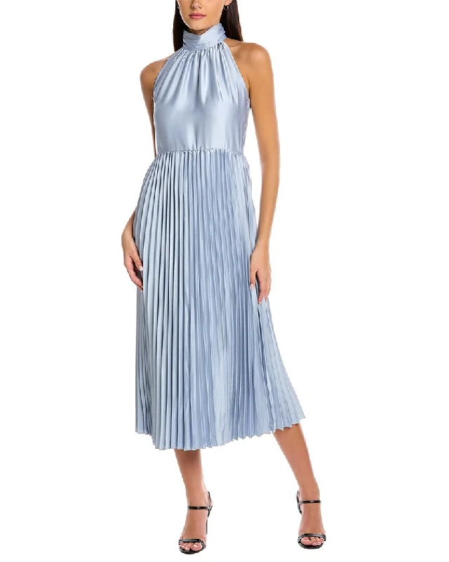 Plus-Size Women's Garments Taylor Pleated Maxi Dress