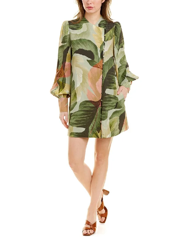 Women's Effortless Casual Outfit Ted Baker Kristiey Funnel Neck Mini Swing Dress