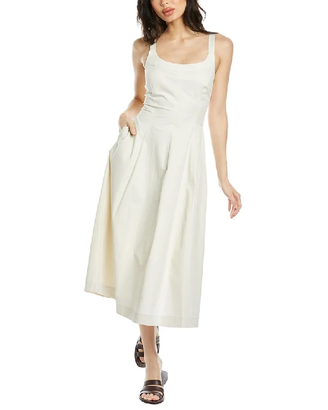 Women's Romantic Outfit Vince Paneled Slip Midi Dress