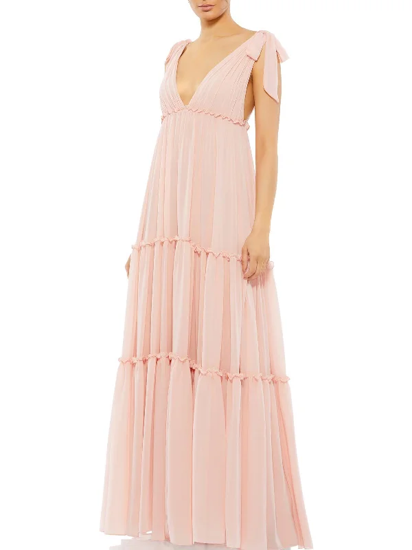 Affordable Women's Garments Womens Chiffon Long Evening Dress