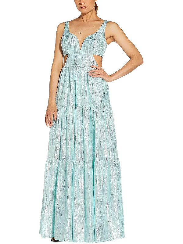 Women's Romantic Outfit Womens Cut-Out Maxi Evening Dress