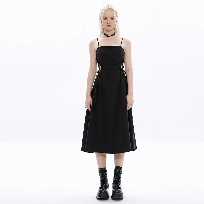 Women's Chic Outerwear Garments Women's Punk Cutout Slim Fitted Slip Dress